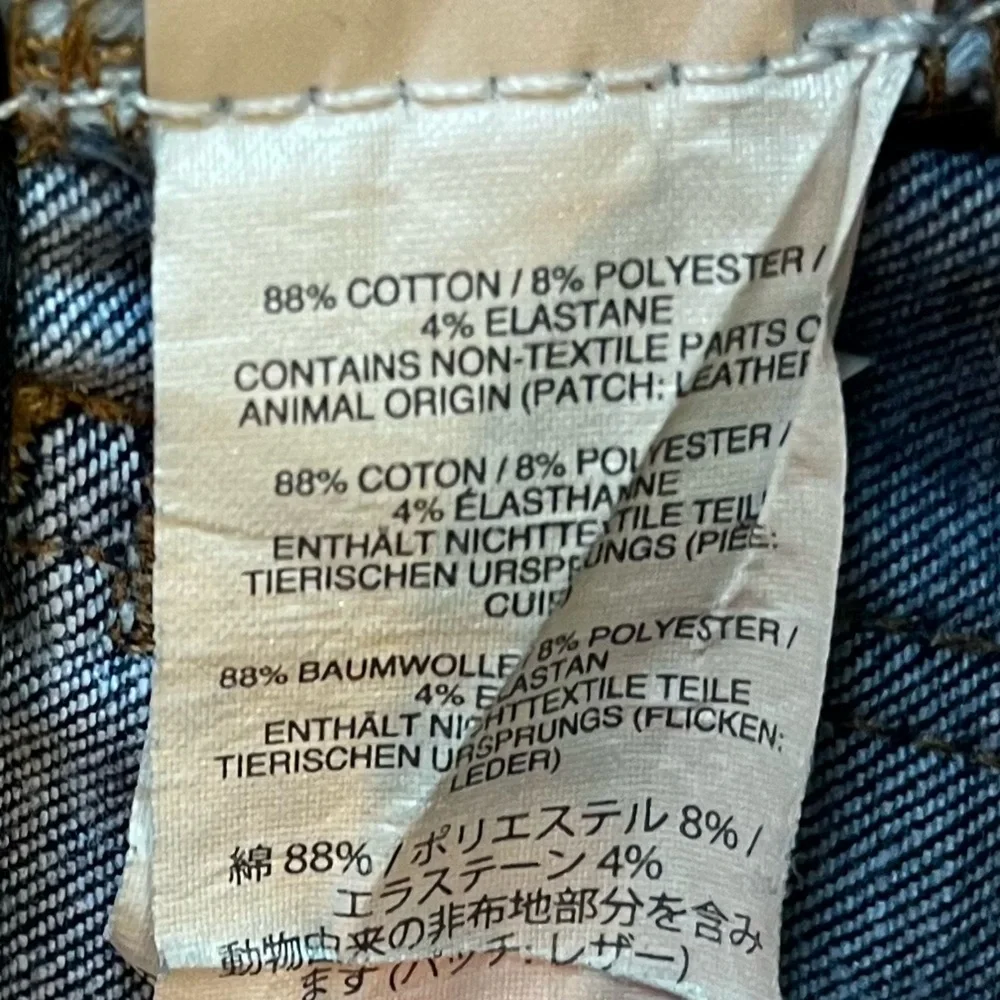 Madewell Women’s Distressed 9” High Rise Skinny Jeans Dark Medium Wash Size 28